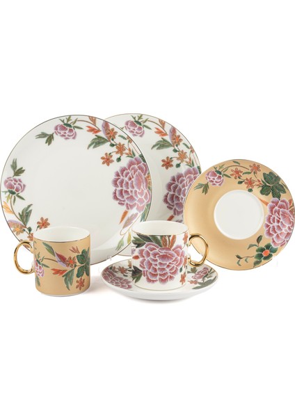 Lienna 2'li Çay Fincanı Seti 6 Parça 180 cc