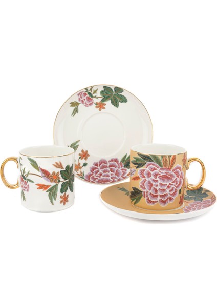 Lienna 2'li Çay Fincanı Seti 6 Parça 180 cc fiyatları