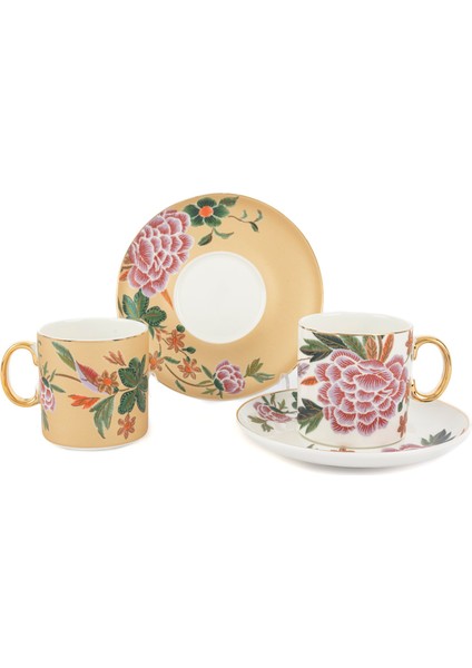 Lienna 2'li Çay Fincanı Seti 6 Parça 180 cc modelleri