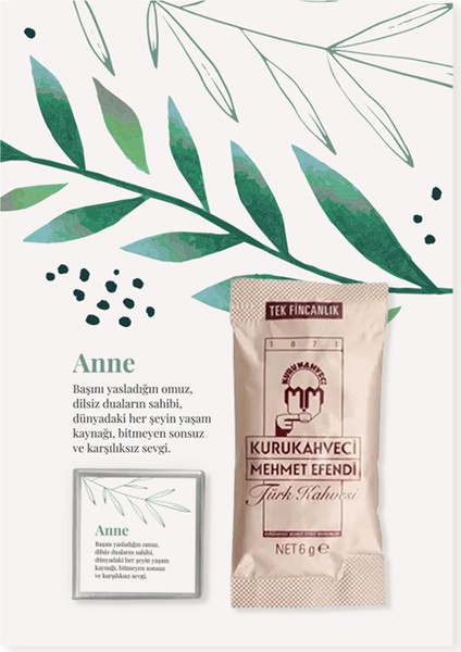 Anneler Günü Kahve Çikolata Hediye Kartı