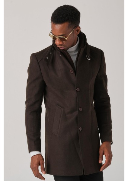 Erkek Kaşe Kaban – Çıkartılabilir Fermuarlı Ribanalı Yaka, Slim Fit Italyan Kesim, Şık ve Fonksiyonel Bej, Taba, Kahverengi, Gri, Siyah modelleri