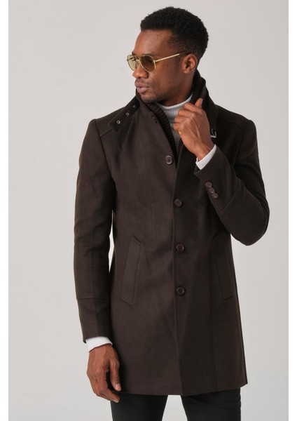 Erkek Kaşe Kaban – Çıkartılabilir Fermuarlı Ribanalı Yaka, Slim Fit Italyan Kesim, Şık ve Fonksiyonel Bej, Taba, Kahverengi, Gri, Siyah fırsatları