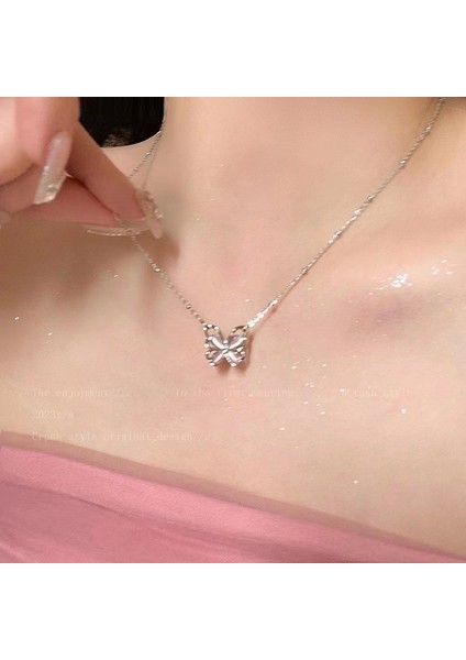 Yeni Kolye Kadın Niş Aksesuarları Baharatlı Kız Tatlı Serin Köprücük Kemiği Zinciri Kazak Kazak Zinciri Yüz Üst Düzey Süslemeler Duygusu ile (Yurt Dışından)