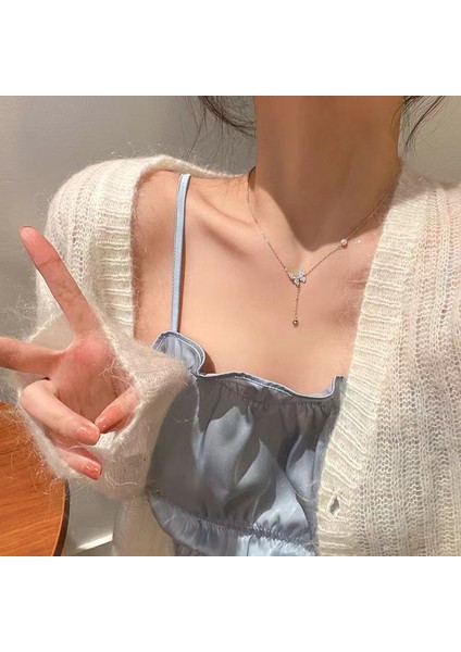 Yeni Kolye Niş Tasarım Birinci Sınıf Mizaç Duygusu Basit Köprücük Kemiği Zinciri Çok Yönlü Basit Hafif Lüks Kolye (Yurt Dışından)