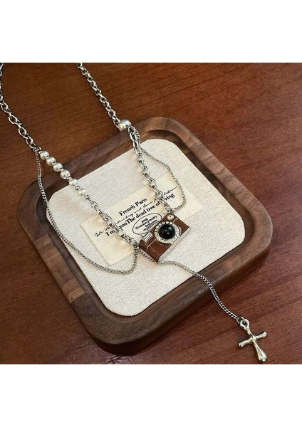 Yeni Vibe Sense Iyi Şanslar Istifleme Kolye Kısa Kolye Sevimli Köprücük Kemiği Zinciri (Yurt Dışından)