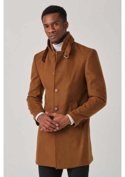 Erkek Kaşe Kaban – Çıkartılabilir Fermuarlı Ribanalı Yaka, Slim Fit Italyan Kesim, Şık ve Fonksiyonel Bej, Taba, Kahverengi, Gri, Siyah modelleri