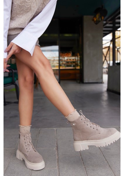 Marco Vizon Süet Renkli Hakiki Deri Kadın Postal