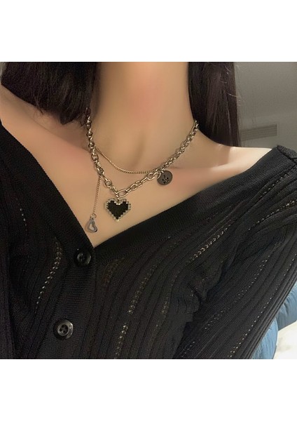 Yeni Kolye Niş Tasarım Birinci Sınıf Mizaç Duygusu Basit Köprücük Kemiği Zinciri Çok Yönlü Basit Hafif Lüks Kolye (Yurt Dışından)