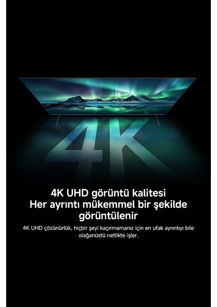 A Pro 55 2026 - 4K Ultra HD Google Smart Uydu Alıcılı QLED TV