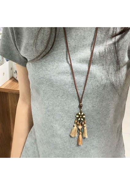 Yeni Kolye Kadın Niş Aksesuarları Baharatlı Kız Tatlı Serin Köprücük Kemiği Zinciri Kazak Kazak Zinciri Yüz Üst Düzey Süslemeler Duygusu ile (Yurt Dışından)