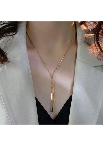 Yeni Geometrik Niş Kolye Yüksek Tasarım Moda Ins Mizaç Kolye Aksesuarları (Yurt Dışından)