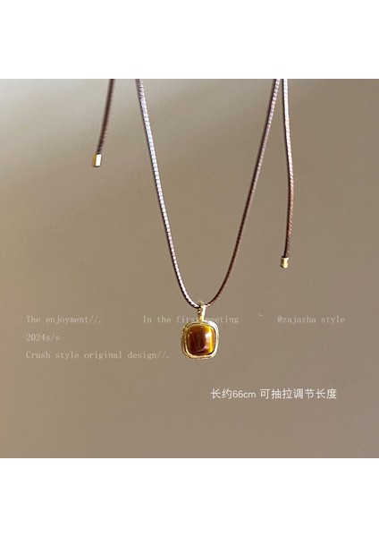 Yeni Kolye Niş Tasarım Birinci Sınıf Mizaç Duygusu Basit Köprücük Kemiği Zinciri Çok Yönlü Basit Hafif Lüks Kolye (Yurt Dışından)