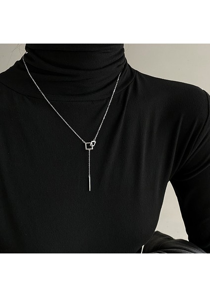 Yeni Kolye Niş Tasarım Birinci Sınıf Mizaç Duygusu Basit Köprücük Kemiği Zinciri Çok Yönlü Basit Hafif Lüks Kolye (Yurt Dışından)