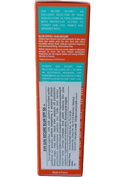 Sun Secure Blur Spf50 50 Ml - Güenş Koruyucu Köpük Krem fiyatları