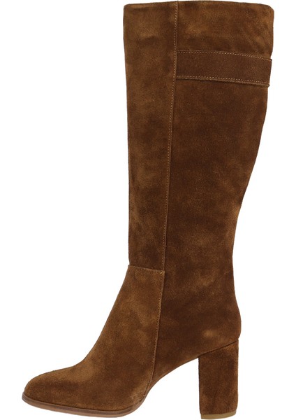 25416S Süet Deri Kadın Topuklu Çizme fırsatları