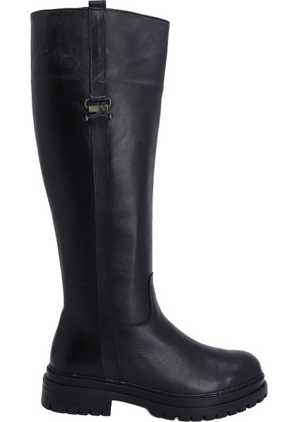 26810-1 Deri Kadın Çizme