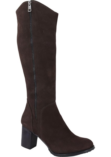 Hobby 26872N Kadın Topuklu Nubuk Deri Çizme fiyatları