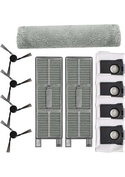 Z50 Ultra/z5 Pro/z5 Elektrikli Süpürge Için 11 Adet Yedek Parça, Paletli Paspas Bezi, Yan Fırça Filtresi, Toz Torbası (Yurt Dışından) modelleri