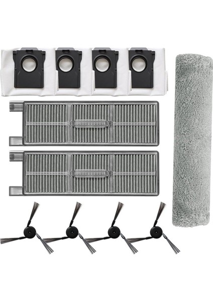Z50 Ultra/z5 Pro/z5 Elektrikli Süpürge Için 11 Adet Yedek Parça, Paletli Paspas Bezi, Yan Fırça Filtresi, Toz Torbası (Yurt Dışından) fırsatları