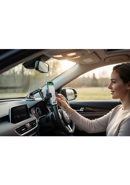 360° Döner Vakumlu Araç Içi Telefon Tutucu modelleri