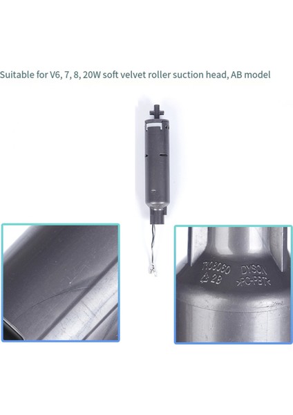 V6V7V8V Silindir 20W Motor Yumuşak Kadife Emiş Başlıklı Elektrikli Süpürge Montajı Için 2 Adet (Yurt Dışından) fiyatları