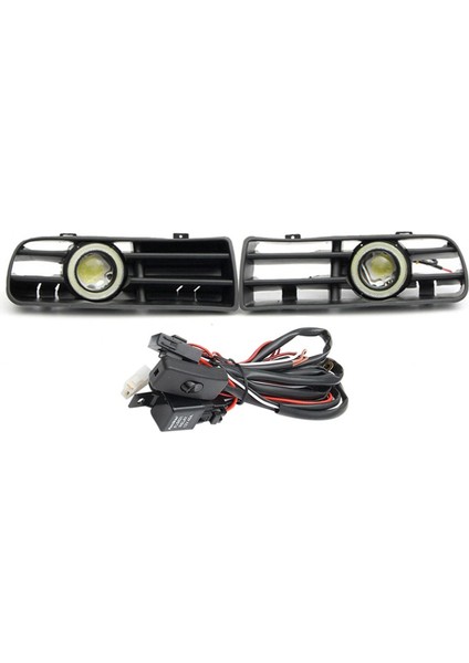 Golf Mk4 1998-2004 Için 1 Takım Araba Izgarası LED Sis Farı Izgarası Alt Gündüz Farı Lambası (Yurt Dışından) fiyatları