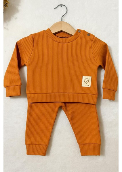 Tuembaby % 100 Pamuk Uzun Kollu Unisex Bebek Takım