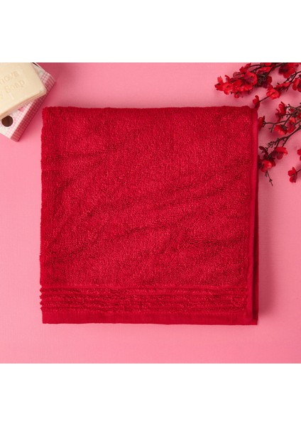 Soft Fly Ayak Havlusu - Kırmızı - 50X70 cm