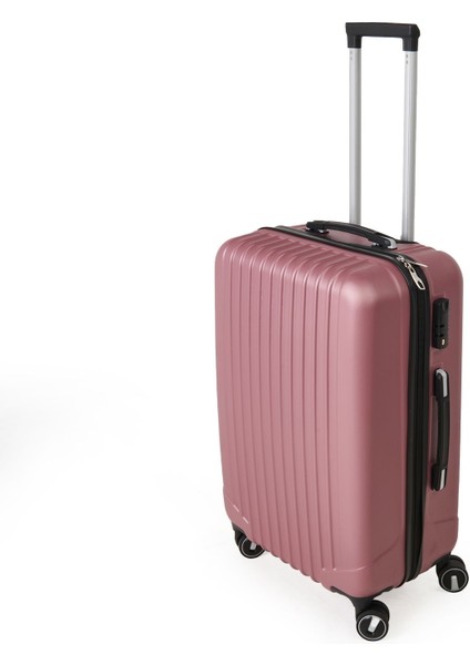 Travel Line Orta Boy Abs Valiz - Gülkurusu - 66X45X26 cm modelleri