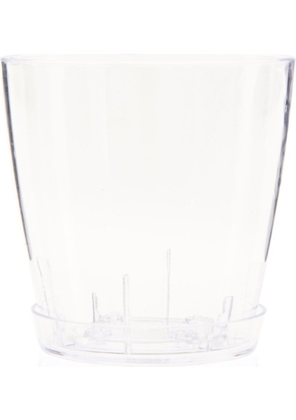 Vanda Tabaklı Saksı - Şeffaf - 1,6 Lt