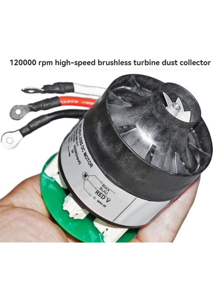 25V 500W 120000 Rpm Üç Fazlı Fırçasız Motorlu Elektrikli Süpürge Yüksek Güçlü Ultra Hızlı Alüminyum Pervaneli Türbin Fan (Yurt Dışından) fiyatları