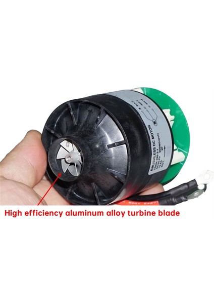 25V 500W 120000 Rpm Üç Fazlı Fırçasız Motorlu Elektrikli Süpürge Yüksek Güçlü Ultra Hızlı Alüminyum Pervaneli Türbin Fan (Yurt Dışından) modelleri