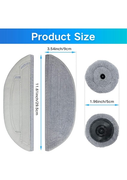 S8 Maxv Ultra Robot Süpürge Paspas Bezi Pedleri Yedek Parça Aksesuarları (Yurt Dışından) indirimleri