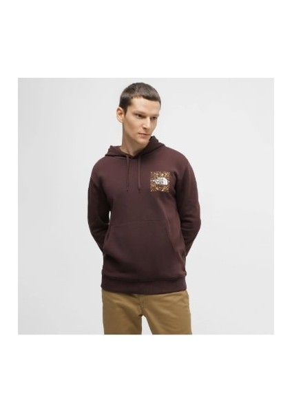 Fine Erkek Kahverengi Kapüşonlu Hoodie modelleri