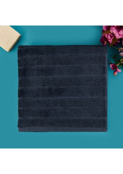 Soft Kadife Yüz Havlusu - Antrasit - 50X100 cm