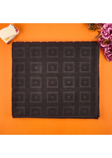 Soft Kybele Banyo Havlusu - Siyah - 90X160 cm