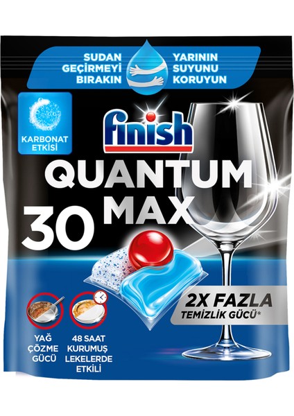 Quantum Max Karbonat Etkisi Bulaşık Makinesi Tableti 30'lu 387 G