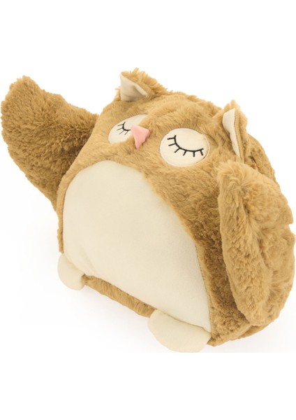Soft Owl Figürlü Yastık - Kahverengi - 25X28 cm fiyatları