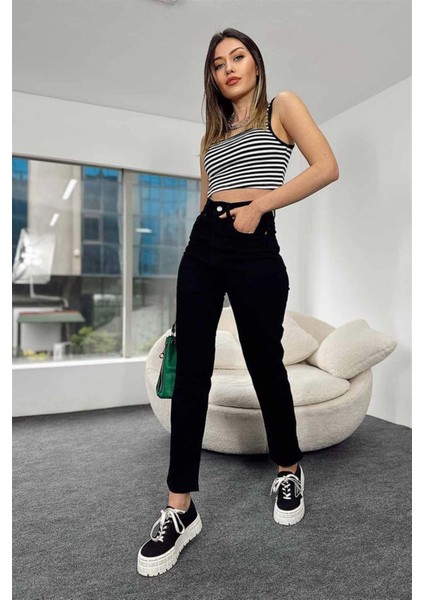 Tommy1 Lara Jiyan Lisa Yüksek Bel Likralı Yumuşak Dokunuşlu Rahat Kesim Mam 2025