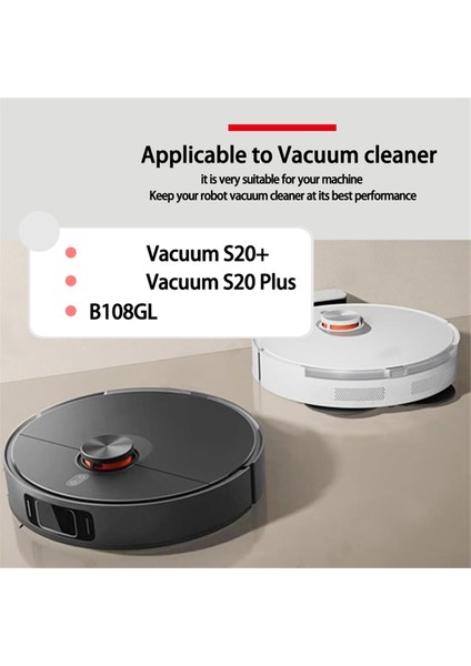 Robot Süpürge S20+ Plus B108GL/ S10+ B105 Yedek Parça Filtre Ana Silindir Yan Fırça Paspas Bezi (Yurt Dışından) modelleri