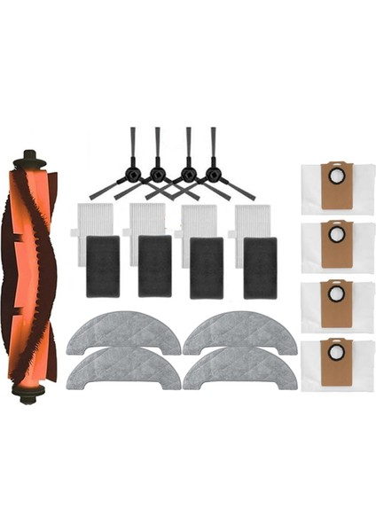 E20 / Trouver Elektrikli Süpürge Yedek Parçaları Fırça Toz Torbası Filtre Paspas Bezi (Yurt Dışından)