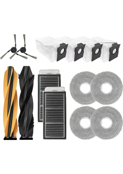 L40S Pro Ultra / X50 L50 Parçaları Için Ana Yan Fırça Filtre Paspas Bezi Toz Torbası Aksesuarları A (Yurt Dışından)