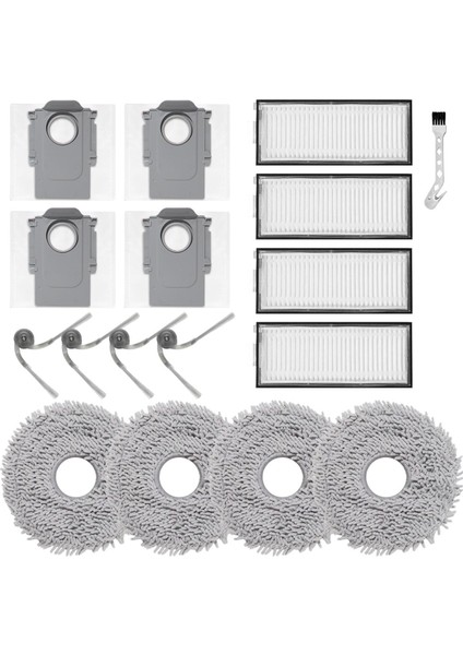 Saros Z70 / Ultra Robot Süpürge Aksesuarları, Mendiller, Toz Torbaları, Filtreler, Yan Fırçalar (Yurt Dışından)