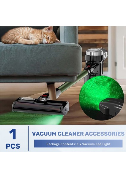 Vakum Toz Dedektörü Işık LED Eklentisi, Temizleyici Başlığı Aksesuarları Için Yeşil LED (Yurt Dışından) fırsatları