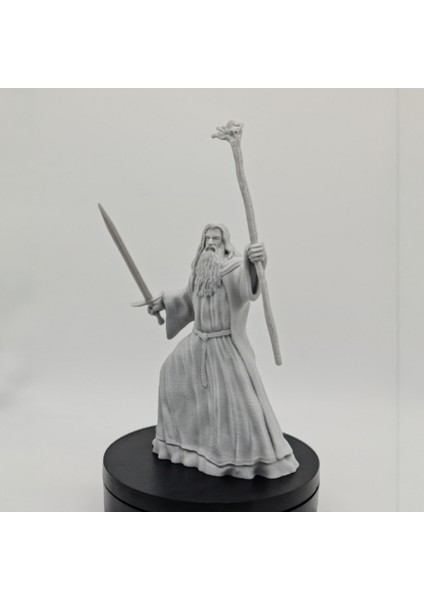 Gandalf Beyaz (Gandalf The White) 3D Baskı Figür - 23 cm - Pla Malzeme modelleri