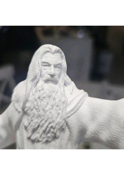 Gandalf Beyaz (Gandalf The White) 3D Baskı Figür - 23 cm - Pla Malzeme fırsatları