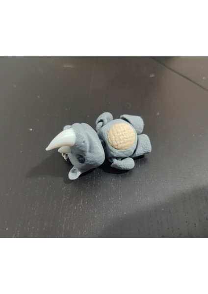 Sevimli Mini Rhino'lar (2 Adet) - 3D Baskı Anahtarlık Seti fırsatları