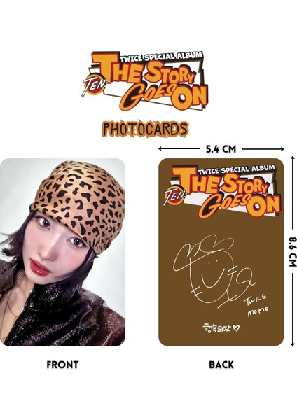 Twıce Momo '' Ten : The Story Goes On '' Photocards Set fiyatları