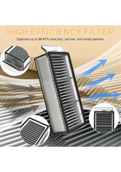 X50 Ultra Robot Süpürge Aksesuarları Yedek Parçaları Ana Yan Fırça Filtreleri Paspas Bezi Toz Torbaları (Yurt Dışından) modelleri