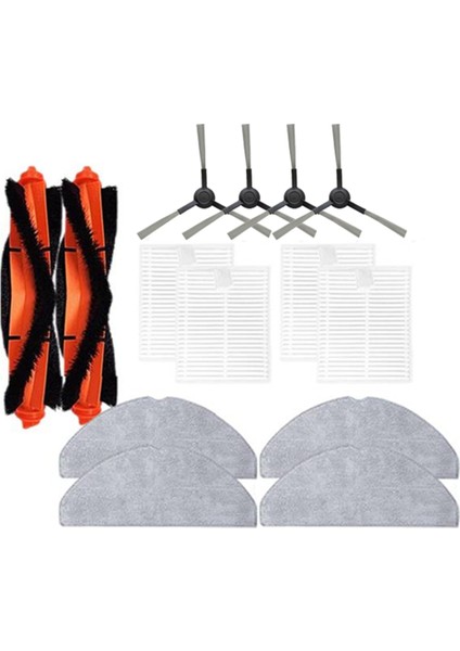 S20 D106 E12 E10 B112 Elektrikli Süpürge Yedek Parçaları Ana Fırça Yan Filtre Paspas Bezi (Yurt Dışından)